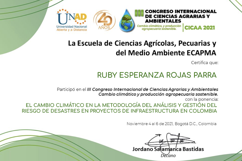 Certificado CICAA 2021